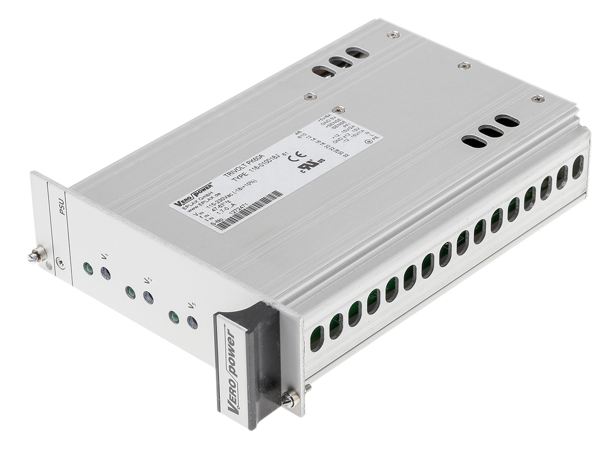 Eplax Switching Power Supply, 116-010018J, 5 V dc, ±15 V dc, 1A, 60W, Triple Output, 94 → 253V ac Input Voltage