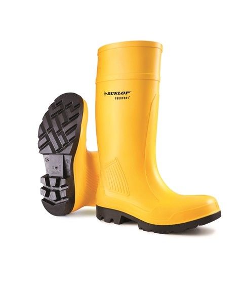 Dunlop Yellow Steel Toe Capped Unisex Safety Wellingtons, UK 10, EU 44