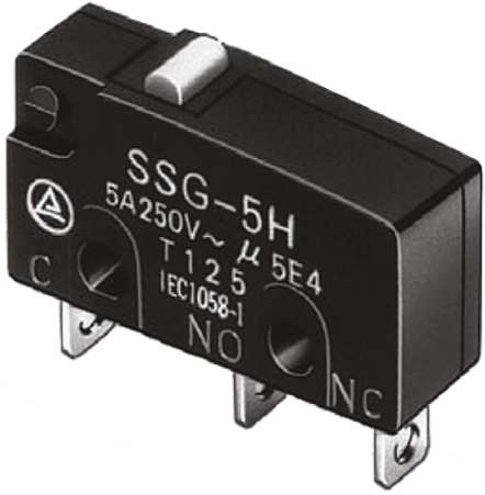 Omron Roller Lever Micro Switch, PCB Terminal, 5 A @ 125 V ac, SPDT, IP40