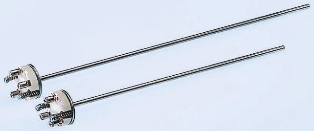 Reckmann PT100 RTD Sensor, 6mm Dia, 555mm Long, +400°C Max