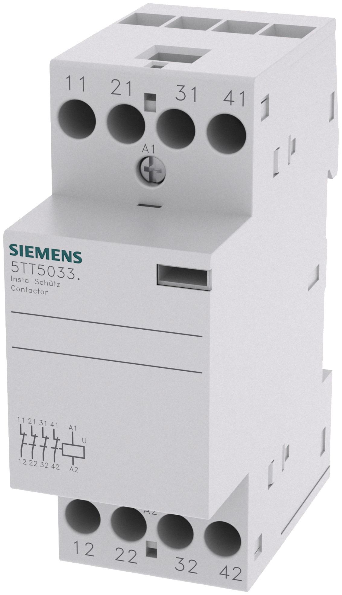 Siemens SENTRON 5TT INSTA Contactor, 24 V ac/dc Coil, 4-Pole, 24 A, 4NC, 400 V ac