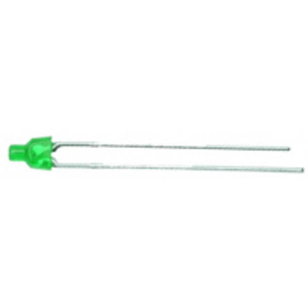 Kingbright2.5 V Green LED 2 mm Through Hole, L-1034GDT