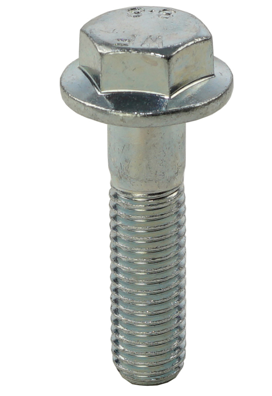 RS PRO Bright Zinc Plated Steel, Plain Flange Bolt, M8 x 40mm