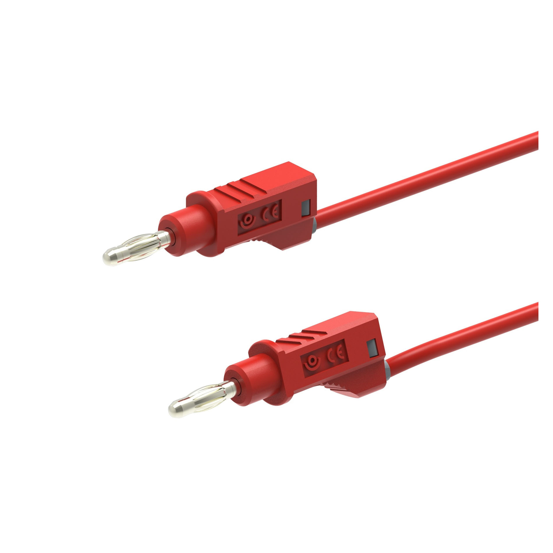 Electro PJP Plug, 12A, 30/60V ac/dc, Red, 1m Lead Length