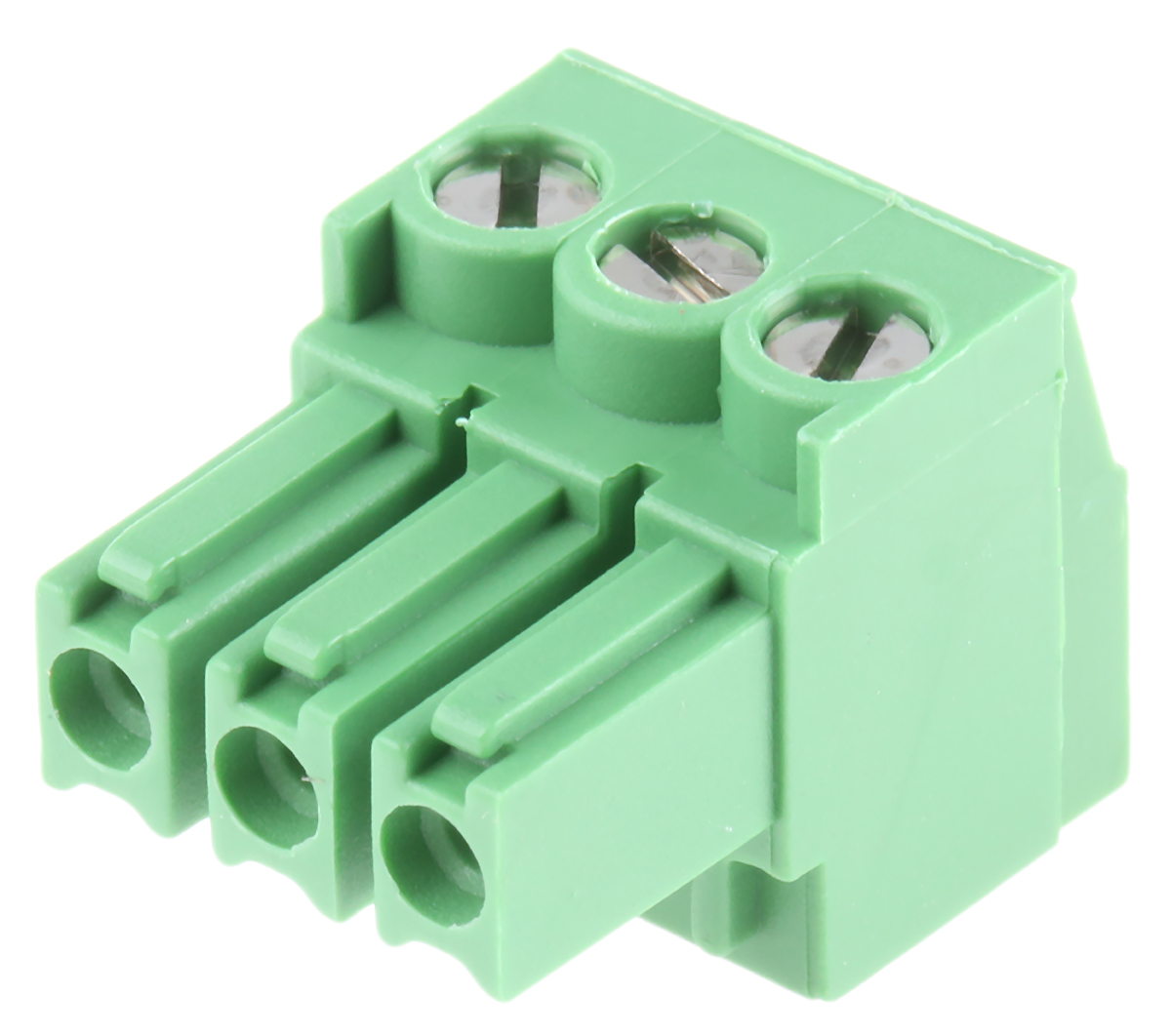 TE Connectivity, 3.5mm Pitch, Buchanan, 3 Way, Right Angle, Pluggable Terminal Block, Plug, Cable Mount, Screw