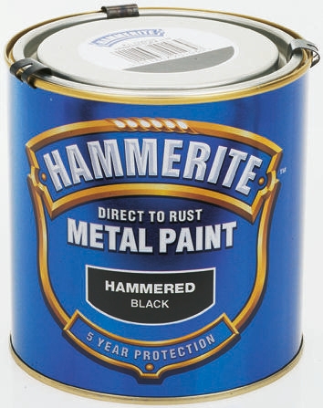 Hammerite Metal Paint in Hammered Black 5L