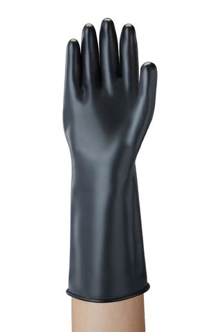 Ansell 38-628 Black Butyl Glove, Size 10