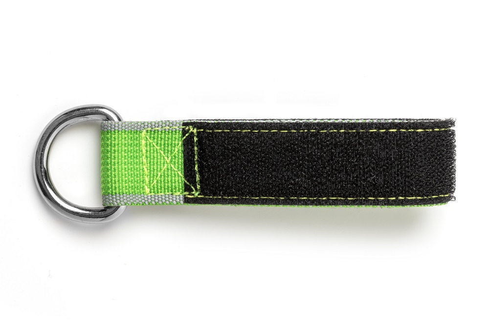 Never Let Go 13cm x 2.5cm Polyester Webbing/Velcro Tool Lanyard Tether Ring, 3kg Capacity