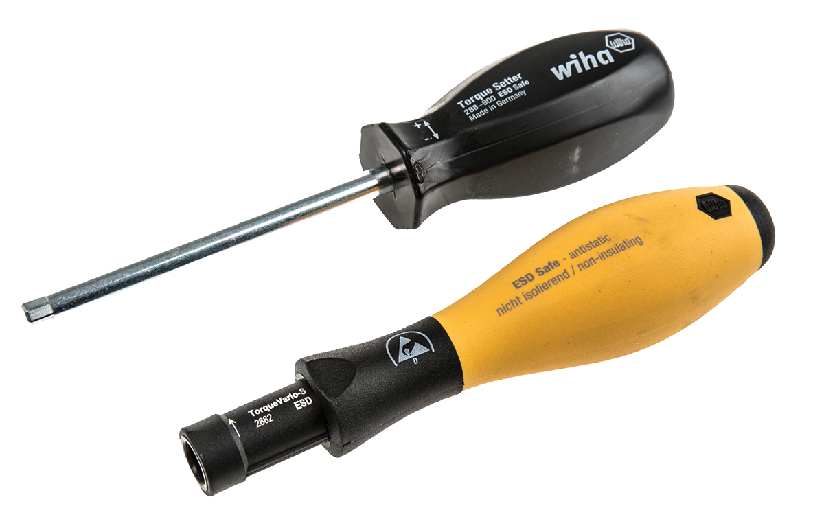 Wiha Adjustable Hex Torque Screwdriver, 0.5 → 2.0Nm, 4 mm Drive, ESD Safe, ±6 % Accuracy