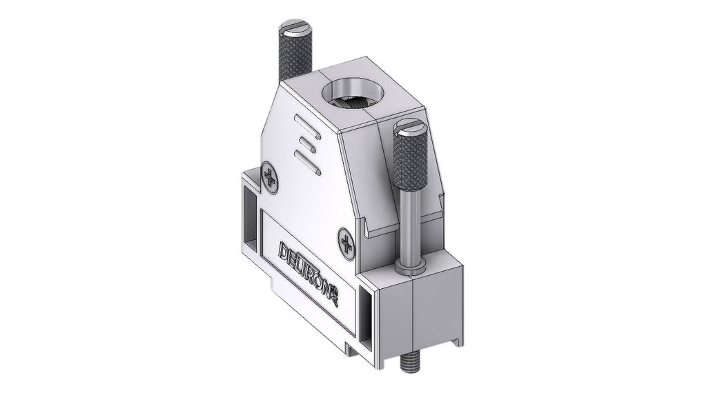 Deltron Connectors Thermoplastic D Sub Backshell, Strain Relief