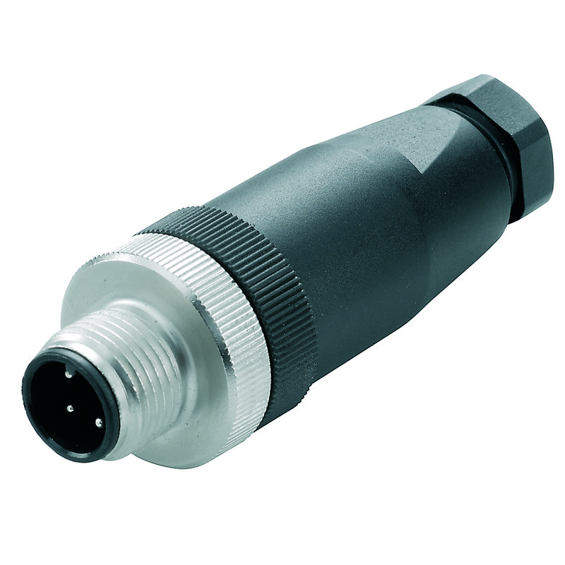 Weidmüller Connector, 4 Contacts, Screw Mount, M12 Connector, Plug and Socket, Male and Female Contacts, IP67, SAIS