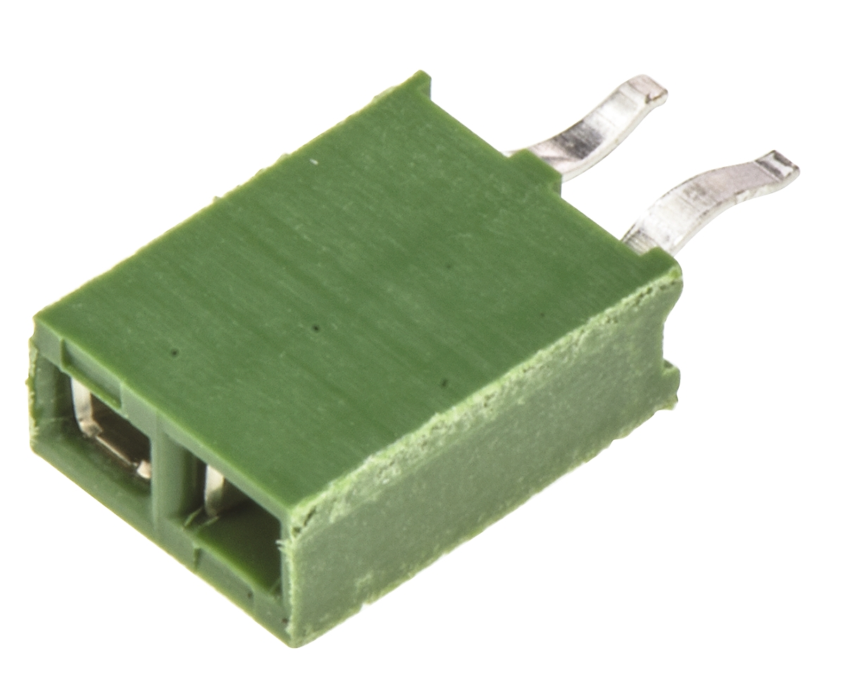 TE Connectivity AMPMODU HV100 Series Straight Through Hole Mount PCB Socket, 2-Contact, 1-Row, 2.54mm Pitch, Solder