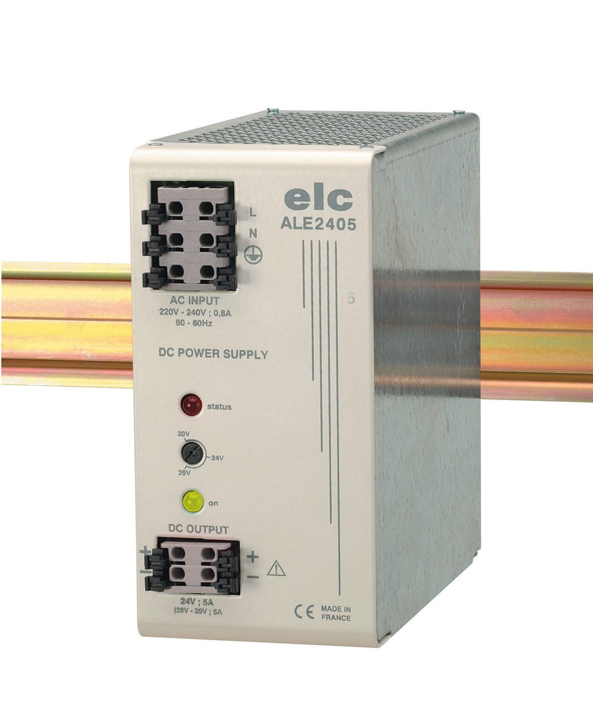 ELC ALE Switched Mode DIN Rail Power Supply, 230V ac ac Input, 24V dc dc Output, 5A Output, 150W
