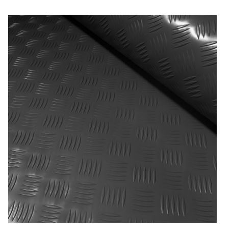 RS PRO Black Anti-Slip Flooring PVC Roll 10m x 2m x 2mm