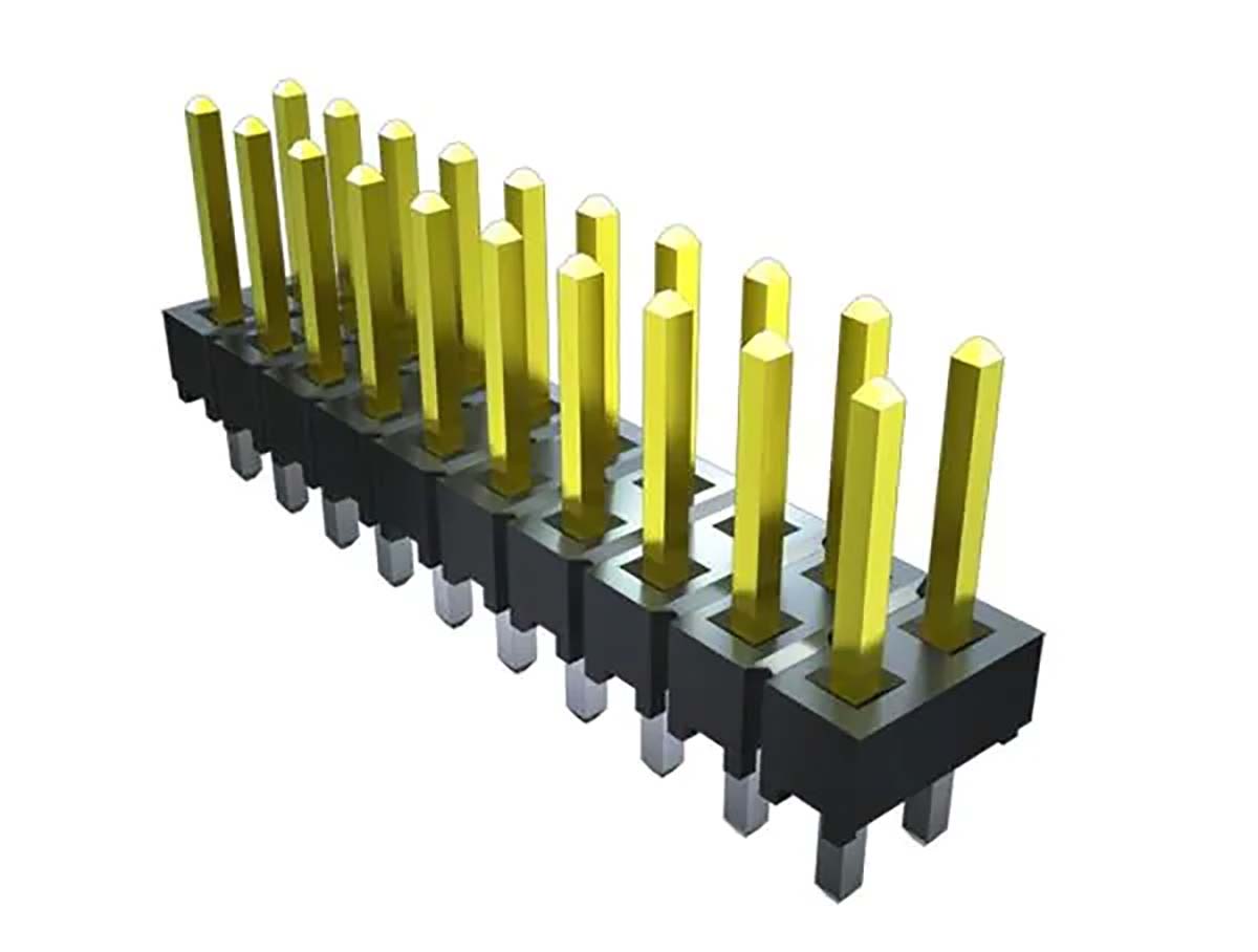 Samtec TSW Series Straight Through Hole Pin Header, 4 Contact(s), 2.54 mm Pitch, 1 Row, Unshrouded