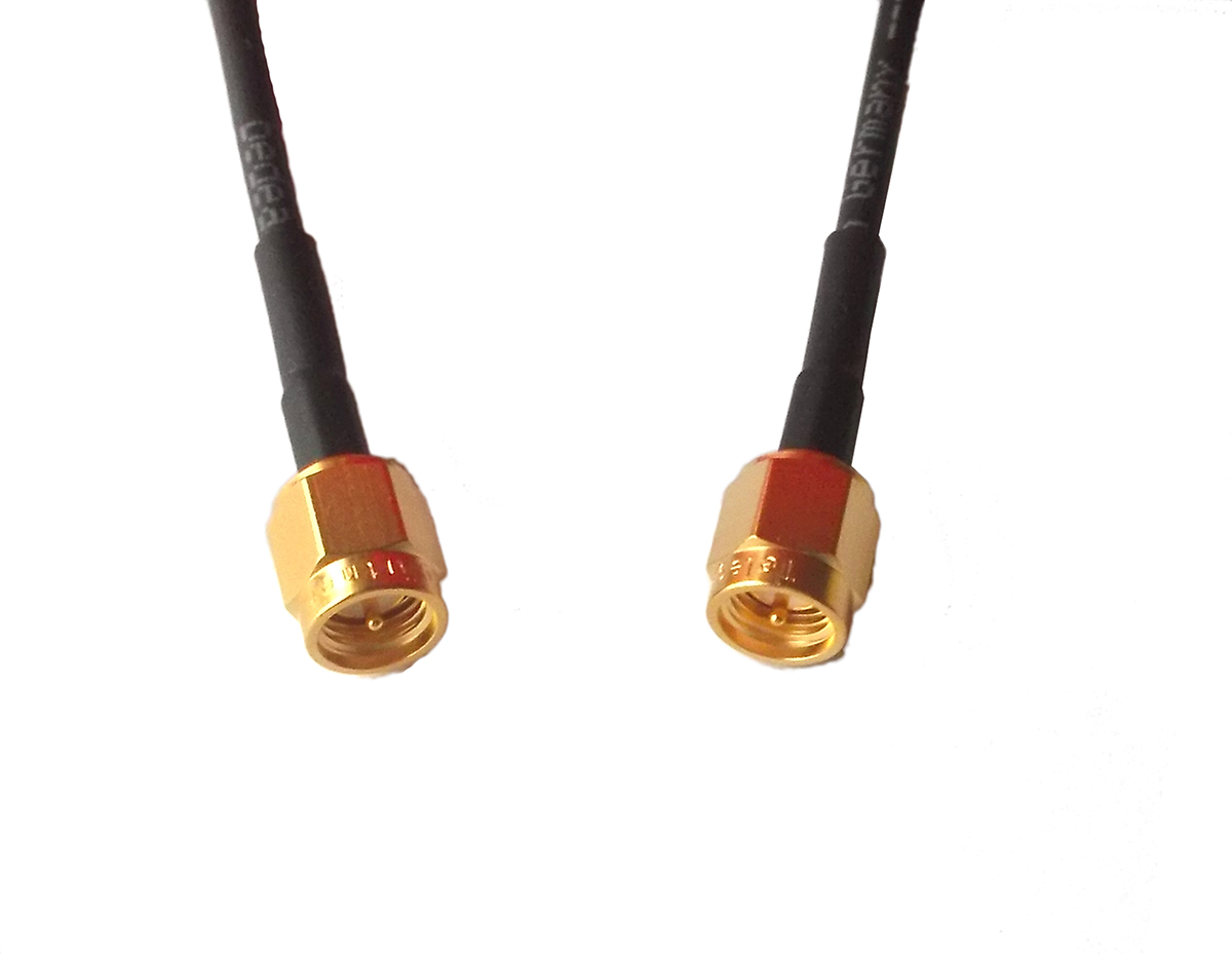 Telegartner L09999 Series, 500 mm, RG174 Coaxial, Terminated 50 Ω