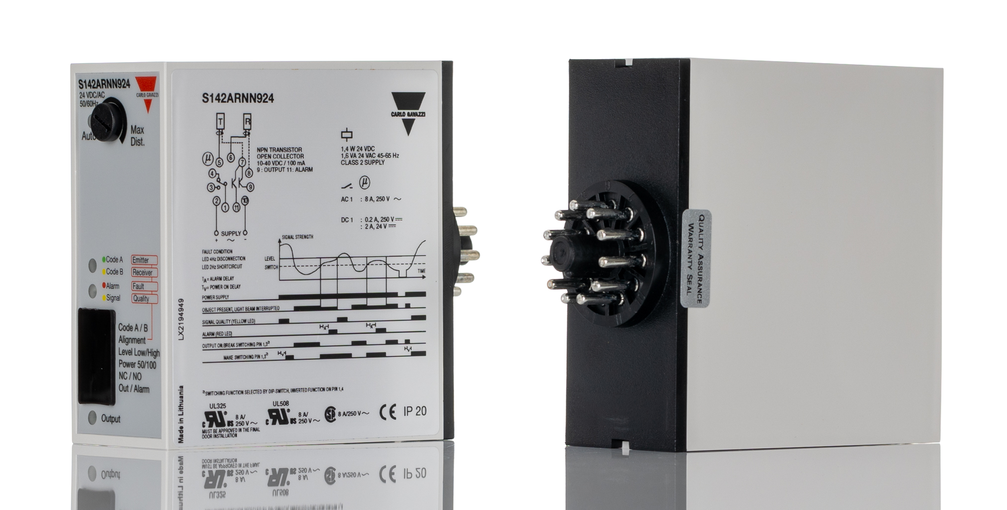 Carlo Gavazzi Photoelectric Sensor Amplifier, Block Sensor