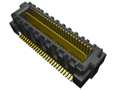 Samtec QMS Series Straight Surface PCB Header, 104 Contact(s), 0.64 mm Pitch, 2 Row, Shrouded