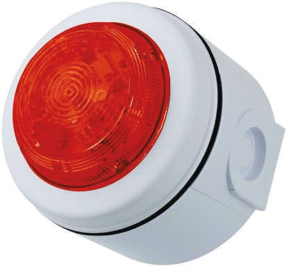 Eaton Series Red Flashing Beacon, 9 → 60 V dc, Surface Mount, LED Bulb