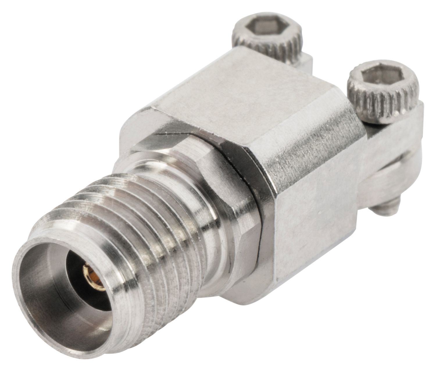 Huber+Suhner 92_SK Series, Jack Thread Mount SK Connector, PCB Termination, Straight Body