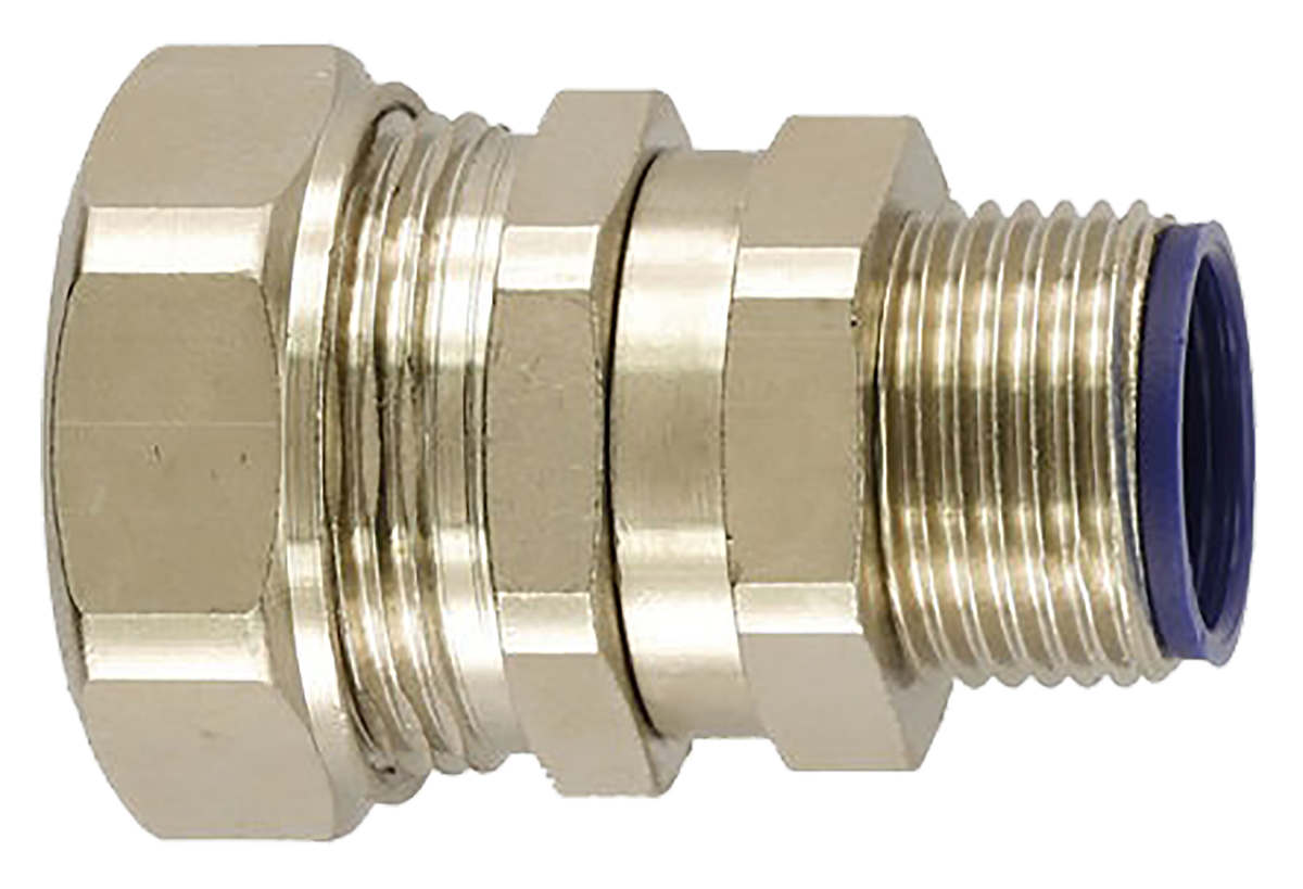 Flexicon Swivel, Conduit Fitting, 16mm Nominal Size, M20, Brass IP66, IP67, IP68, IP69K rating
