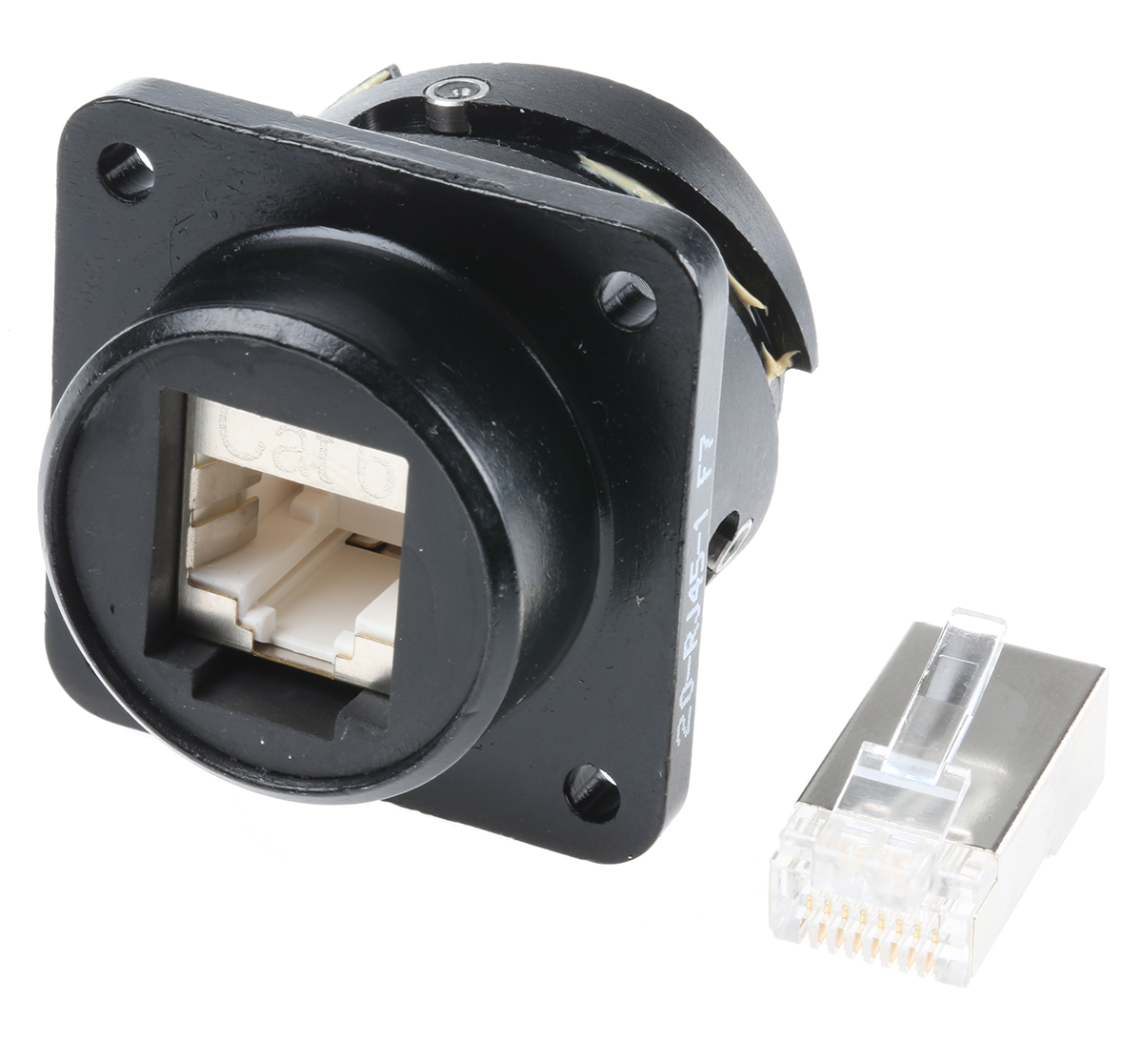 Glenair ITS Series Female RJ45 Connector, Panel Mount, Cat6 Straight