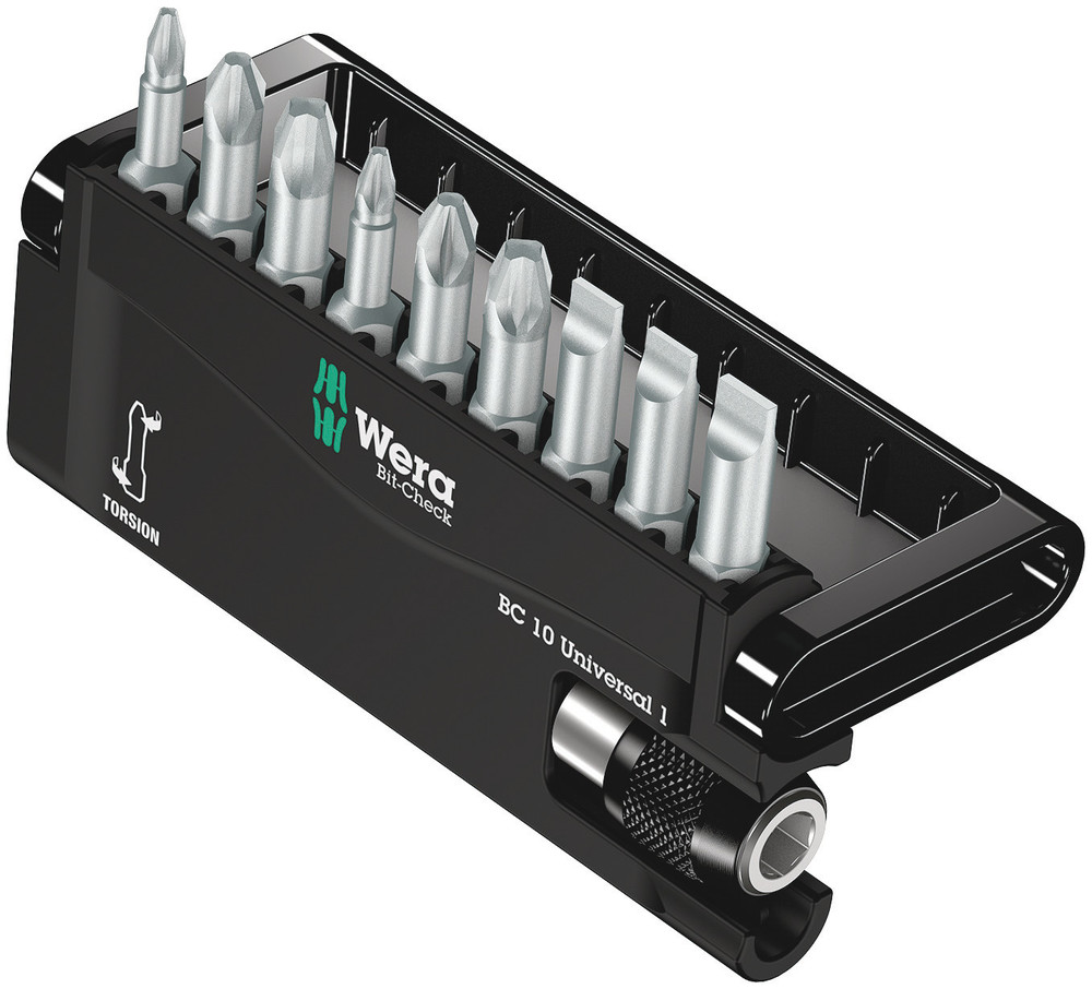 Wera 10 Pieces, Hexagon, Phillips, Pozidriv, Slotted