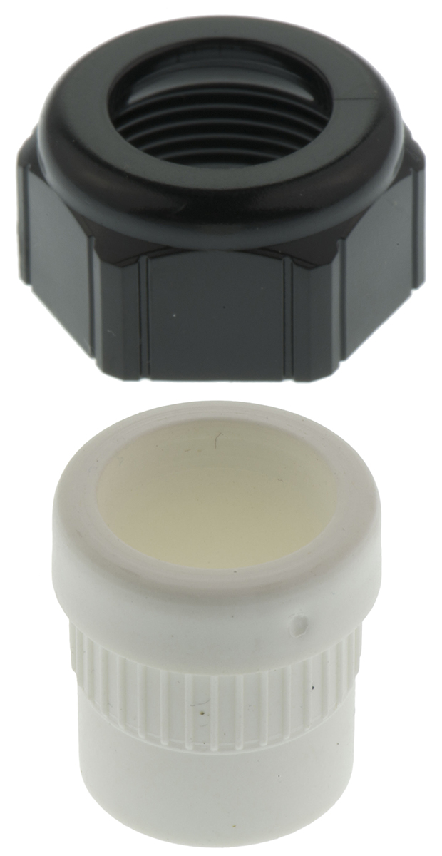 HARTING Han Series White Plastic Cable Gland, M25 Thread, 14mm min., 17mm max., IP68