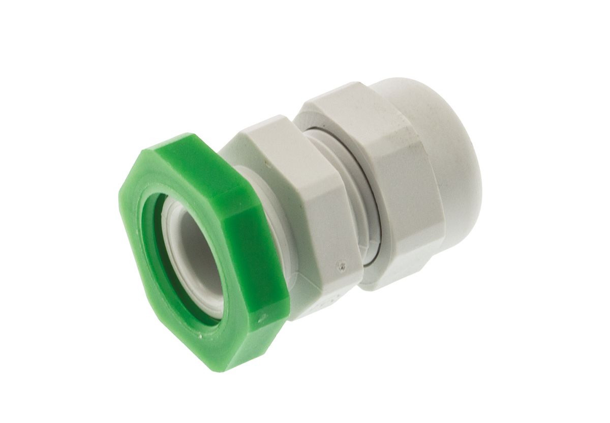 SIB WADI-TEC Series Grey PA 6 Cable Gland, M16 Thread, 4.5mm min., 8mm max., IP68