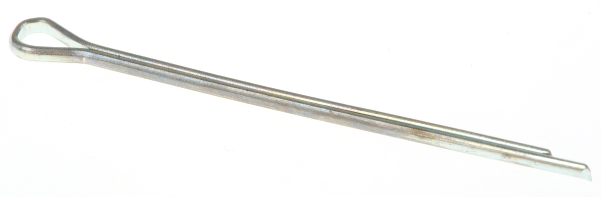 RS PRO 25.4mm Bright Zinc Plated Steel Split Pin, 1.2mm Diameter