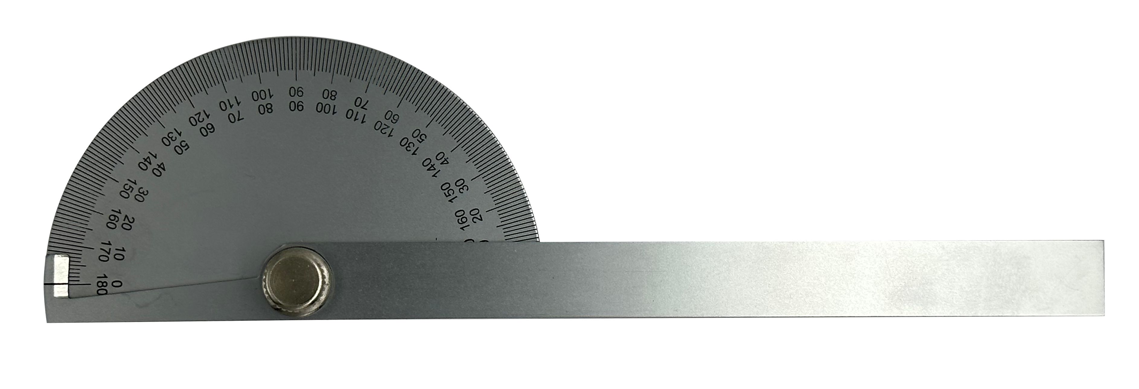 RS PRO 0 - 180° Imperial, Metric  Vernier  Bevel Protractor, 195 mm Steel Blade