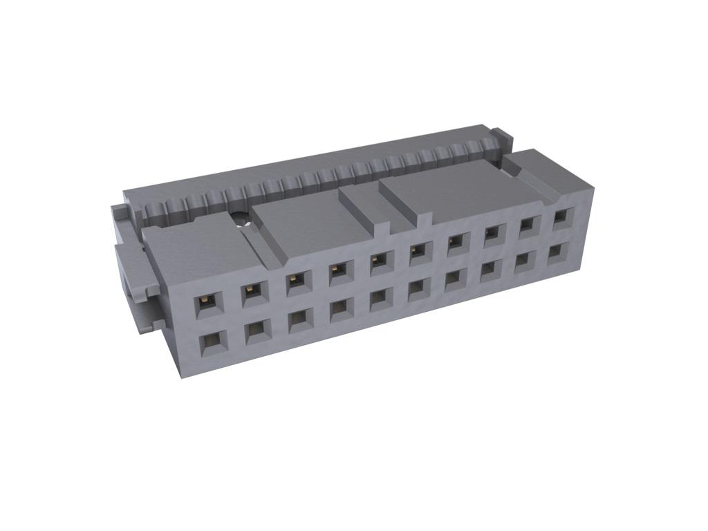 Amphenol Communications Solutions 20-Way IDC Connector Socket for Cable Mount, 2-Row