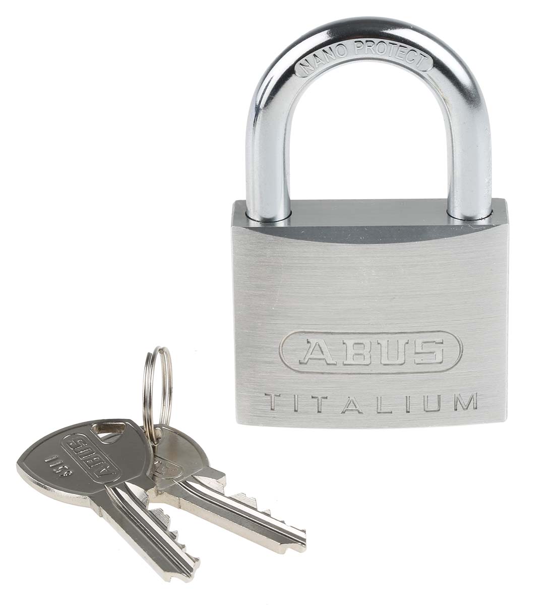 ABUS 64TI Key Weatherproof Titanium Weatherproof Padlock, Keyed Alike, 8mm Shackle, 50mm Body