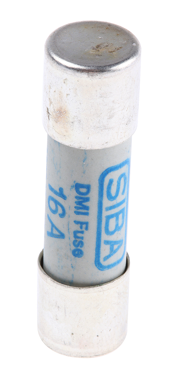 SIBA 16A Ceramic Cartridge Fuse, 10 x 38mm
