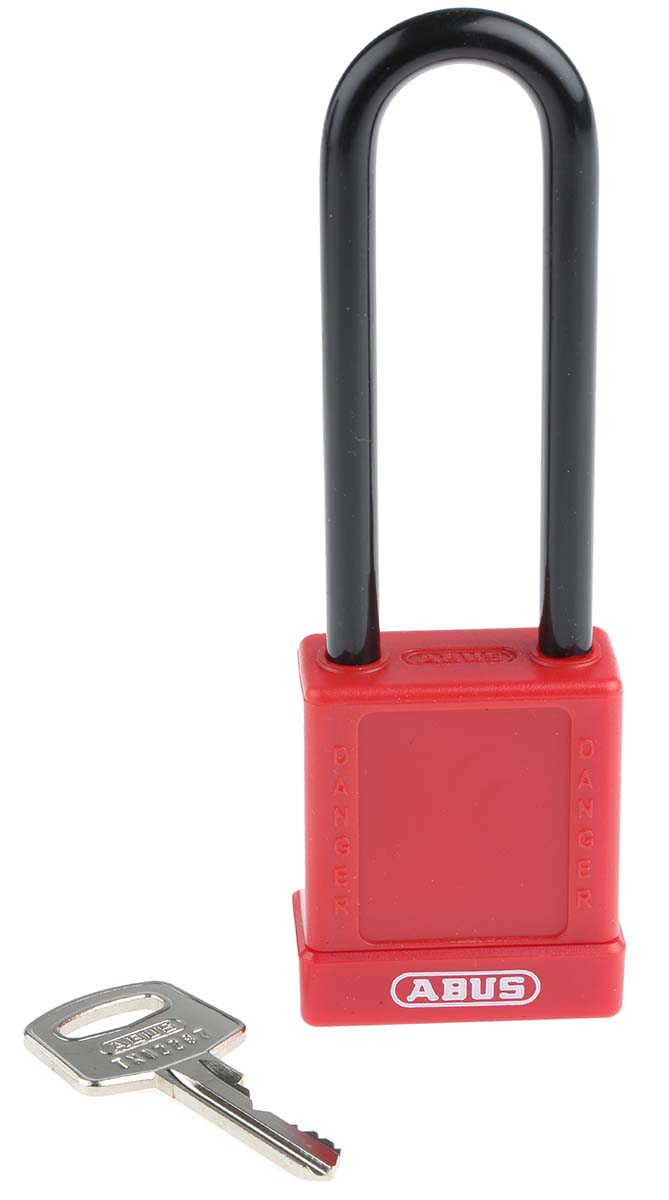 ABUS Key Weatherproof Aluminium, Steel Safety Padlock, 6.5mm Shackle, 38mm Body