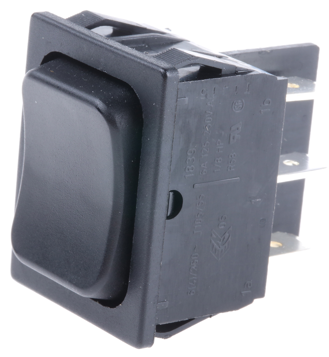 Marquardt DPDT, (On)-Off-(On) Rocker Switch Panel Mount