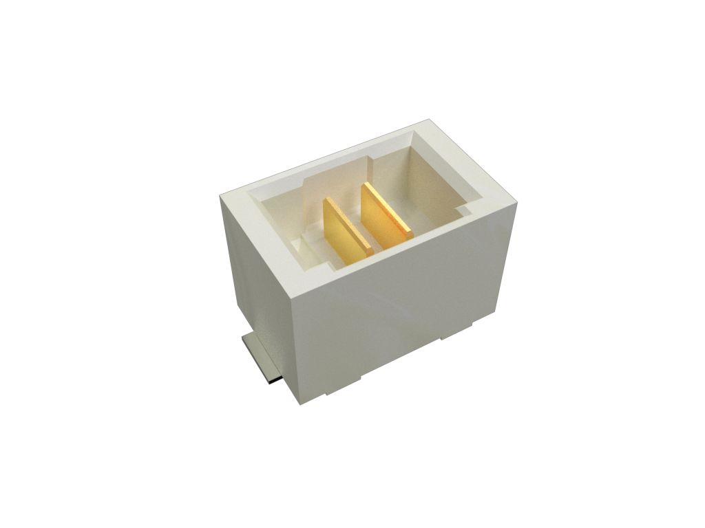 Amphenol Communications Solutions PowerStak Series Vertical Surface PCB Header, 2 Contact(s), 2 mm Pitch, 1 Row,