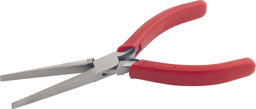 SAM Long Nose Pliers, 150 mm Overall, Flat Tip, 40mm Jaw