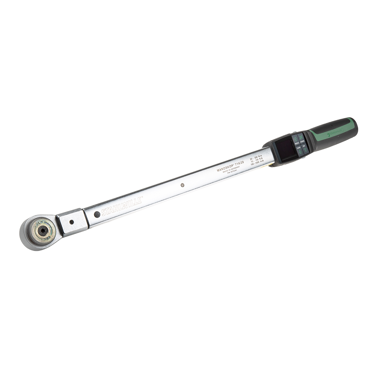 STAHLWILLE 714R Digital Torque Wrench, 20 → 200Nm, 1/2 in Drive, Square Drive, 14 x 18mm Insert