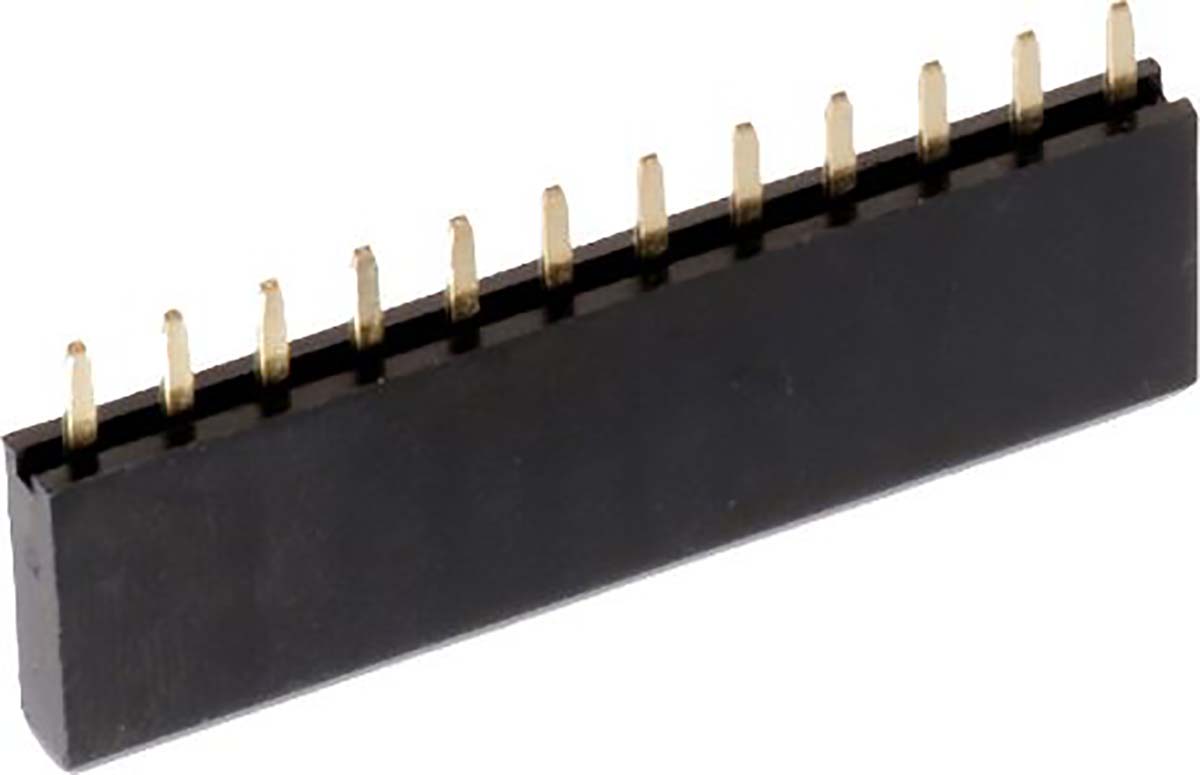 Wurth Elektronik WR-PHD Series Straight Through Hole Mount PCB Socket, 20-Contact, 1-Row, 2.54mm Pitch, Solder
