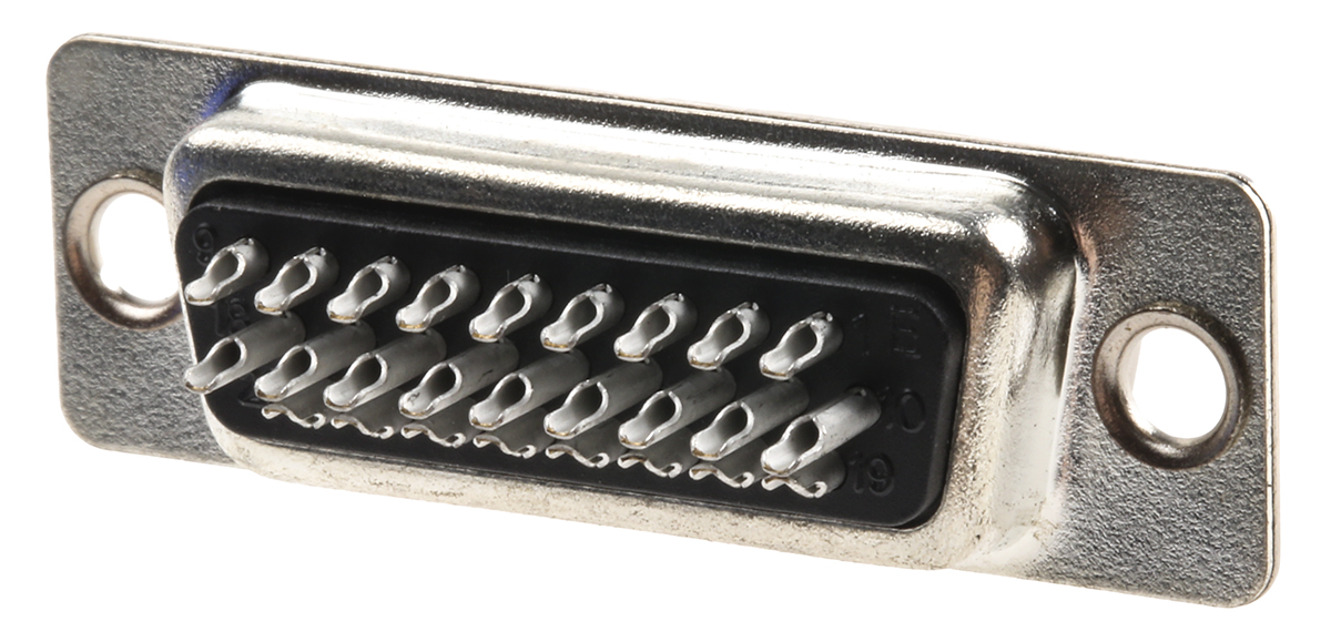 Amphenol Communications Solutions 26 Way Panel Mount D-sub Connector Plug, 2.29mm Pitch