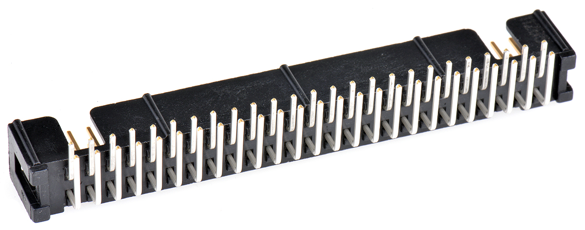 3M 2500 Series Right Angle Through Hole PCB Header, 50 Contact(s), 2.54 mm Pitch, 2 Row, Shrouded