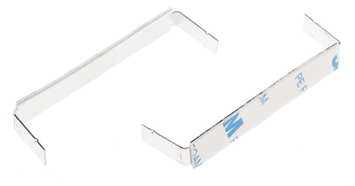 RS PRO Natural Aluminium Clip with foldable legs