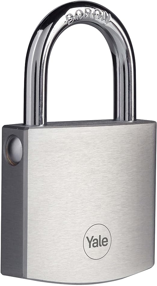 Yale Padlock Brass Padlock, 7mm Shackle, 50mm Body