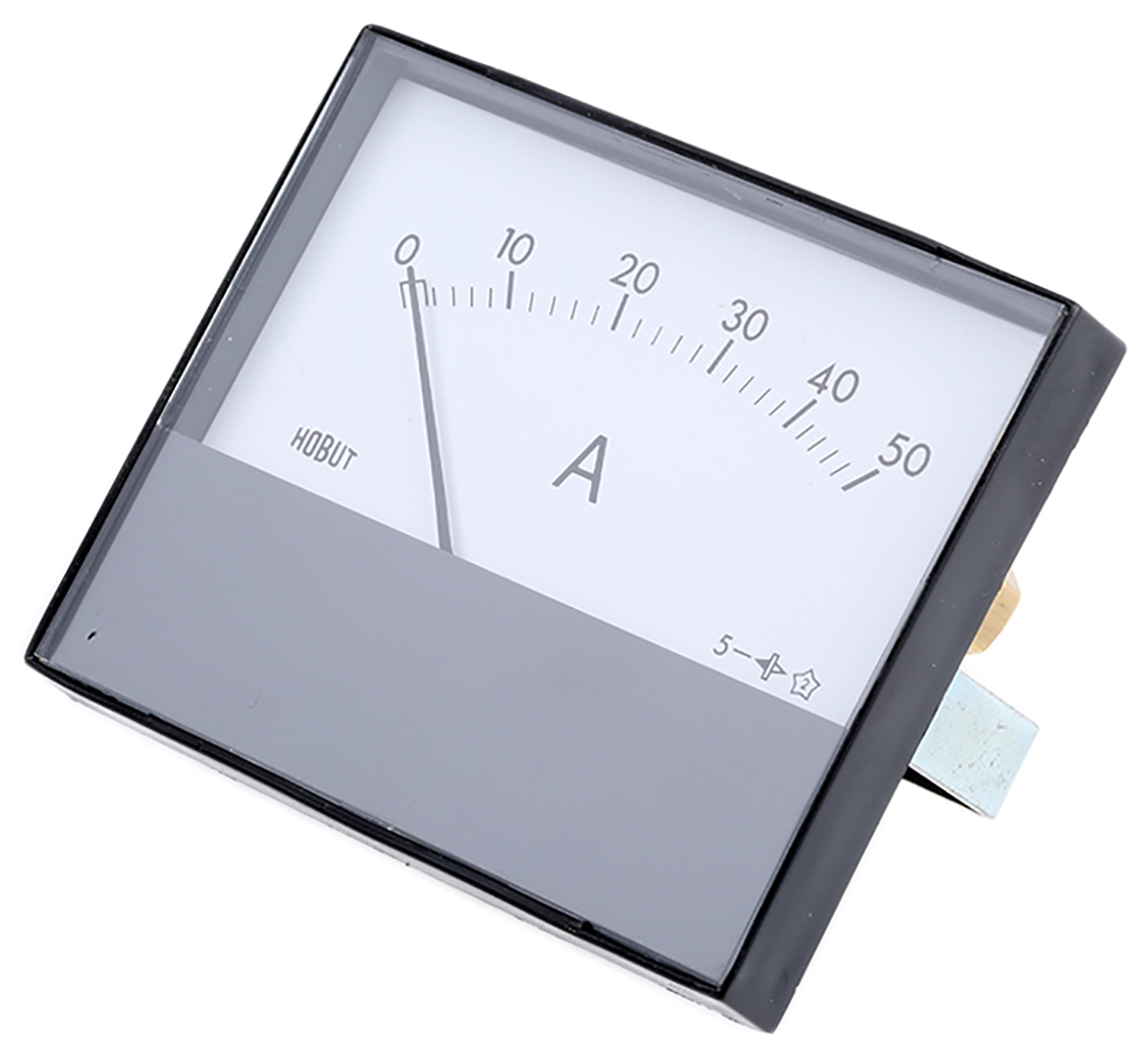 HOBUT R68M Analogue Panel Ammeter 50A DC, 63.5mm x 62.5mm, ±8 % Moving Magnet