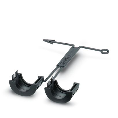 Phoenix Contact Black TPE locking clip, 15mm Max. Bundle