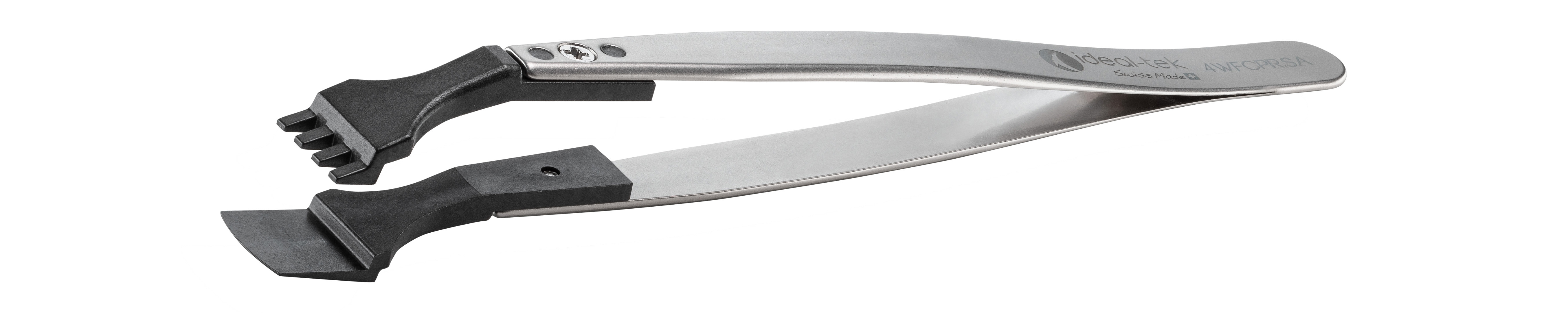 ideal-tek 130 mm, PEEK (Tip), Stainless Steel (Body), Flat, ESD Tweezers