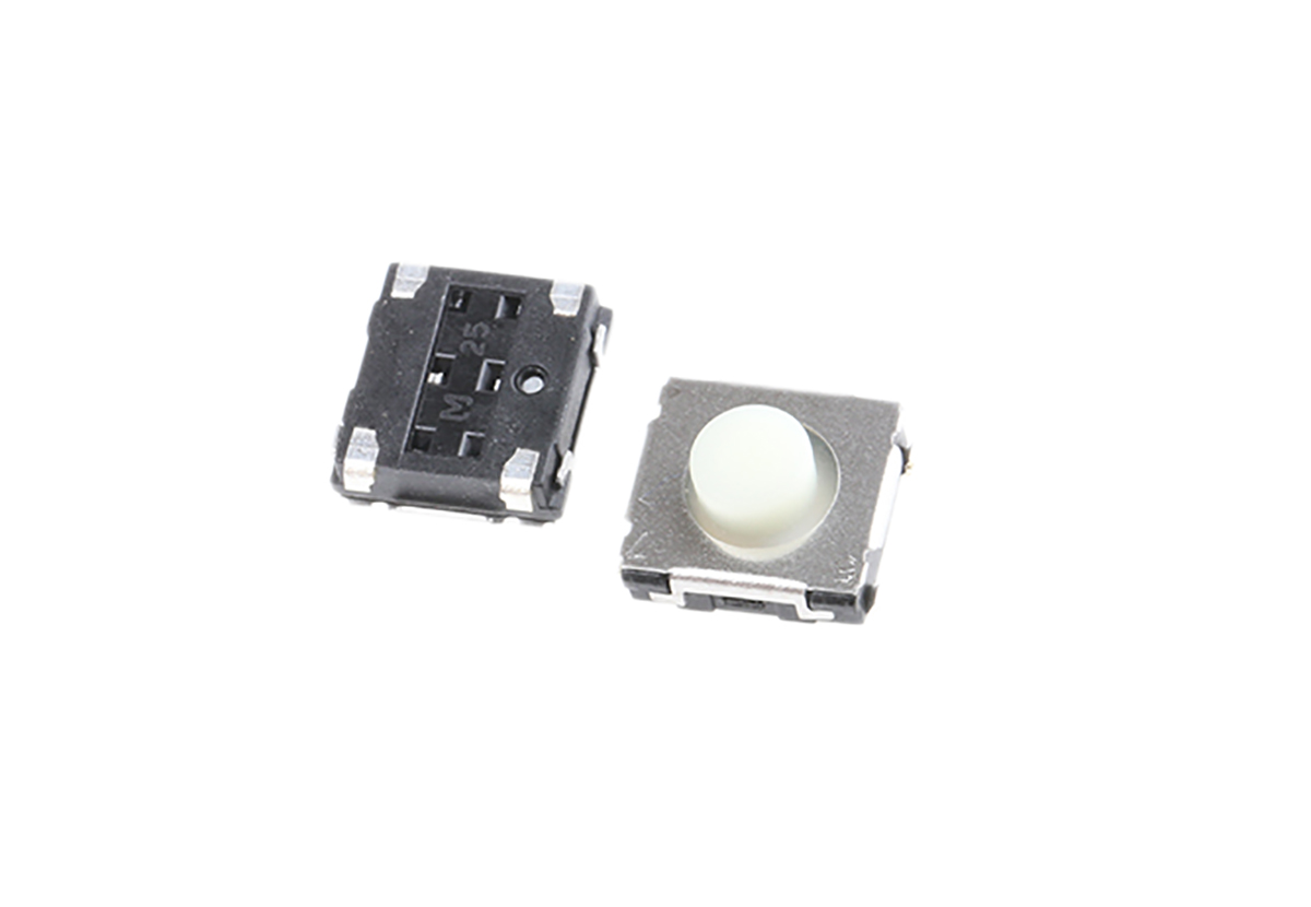 Panasonic White Push Plate Tactile Switch, SPST 20 mA 3.1mm