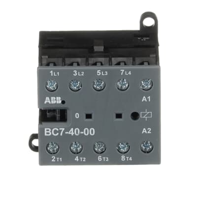 ABB B Contactor, 220 Va ac, 690 Va ac, V dc, V dc Coil, 4-Pole, 20 A, 5.5 kW, 4NO