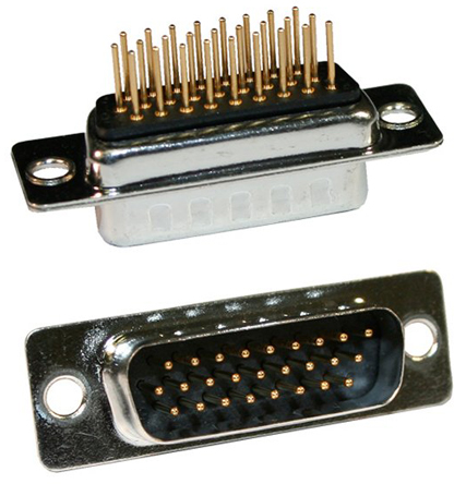 Norcomp SEAL-D 26 Way Plug-In Mount D-sub Connector Plug, 2.286mm Pitch